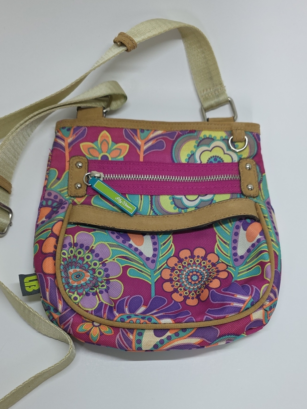 Lily Bloom Floral Small Crossbody Purse 7.5H X 8W X 2D